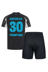 Fotbalové Dres Bayer Leverkusen Jeremie Frimpong #30 Dětské Třetí Oblečení 2024-25 Krátký Rukáv (+ trenýrky)